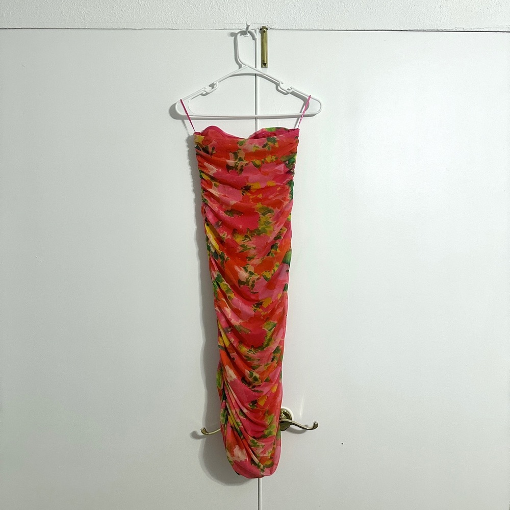 Zara Print Tulle Corset Dress - Picture 3 of 4